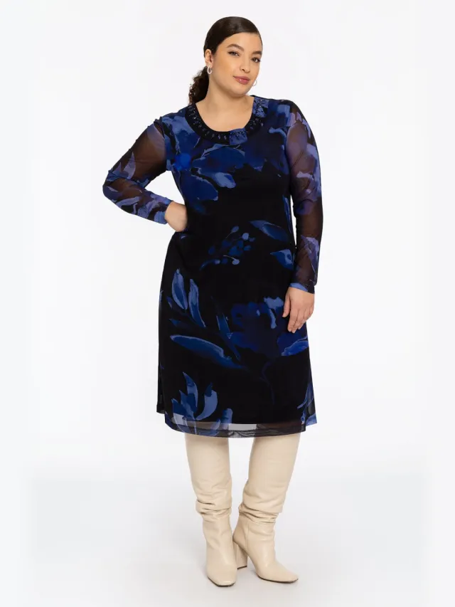 Yoek Jurk VALENTINE | Blauw