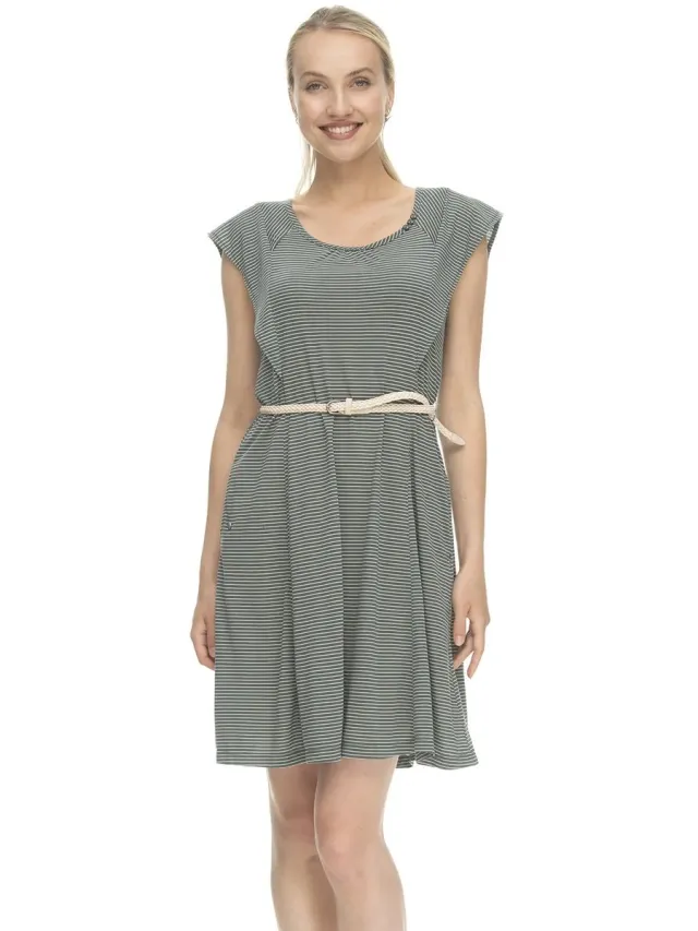 Ragwear Damesjurk Ragwear Valeta donkergroen