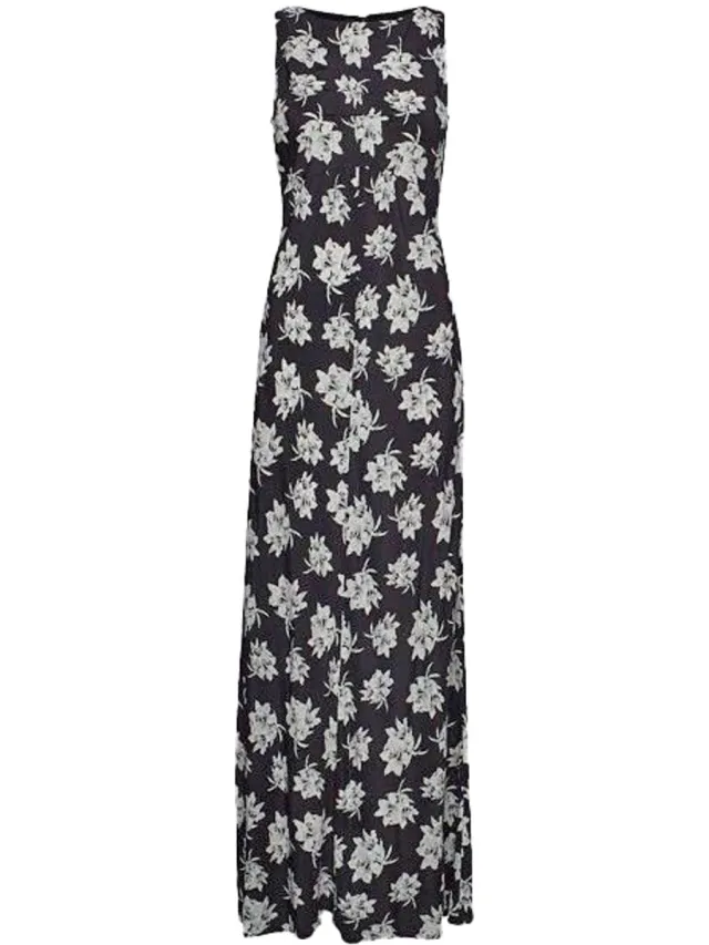 By Malene Birger zwarte maxi jurk Dre
