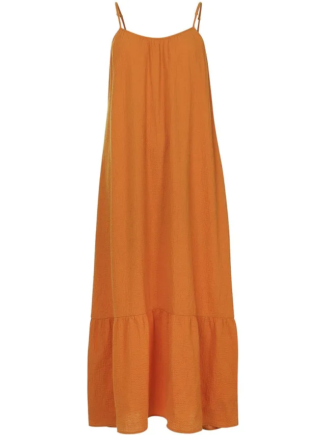 LOOXS REVOLUTION LXS - the female concept - Dames jurk - in de kleur Oranje van100% Cotton -2513-9876-381