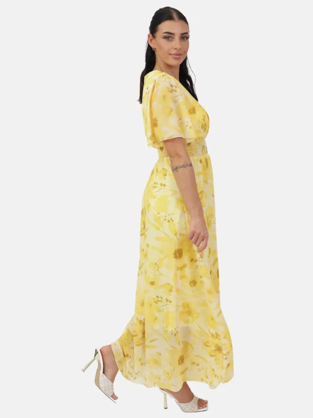 Elara Maxikleid Gelb Hamburg