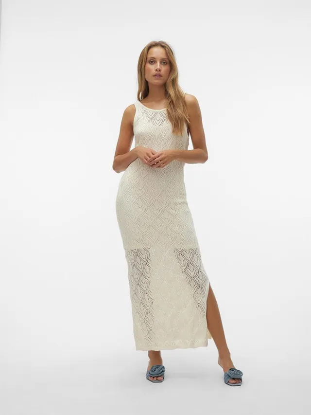 Vero Moda VMRIVIERA SL 7-8 DRESS - Dames - Maxi jurken Birch