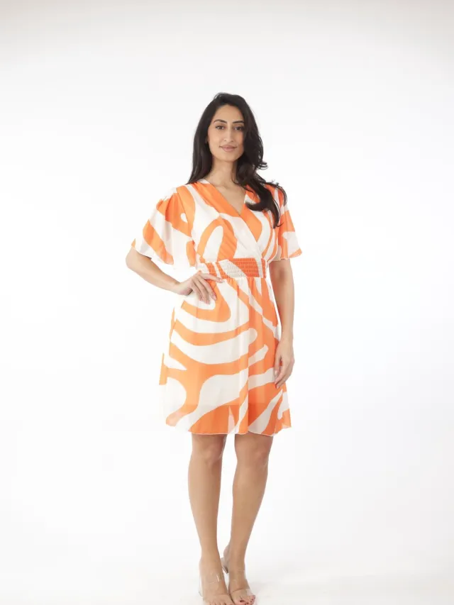 Elara Kleid Orange