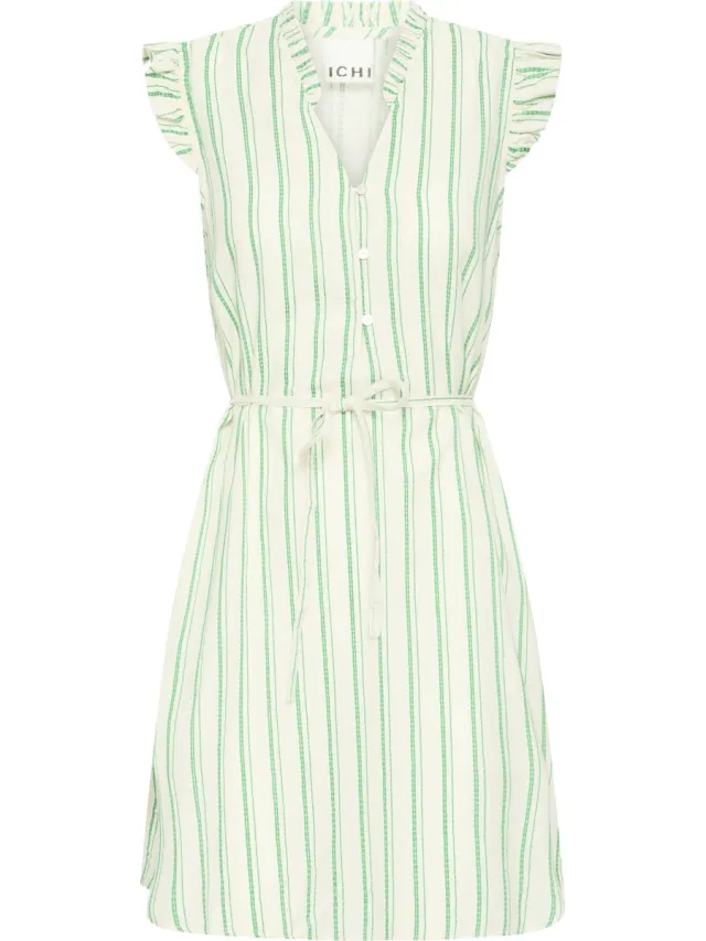 Ichi IHJOVIL DR - Dames - Mini jurken GREENBRIAR GRAPHIC