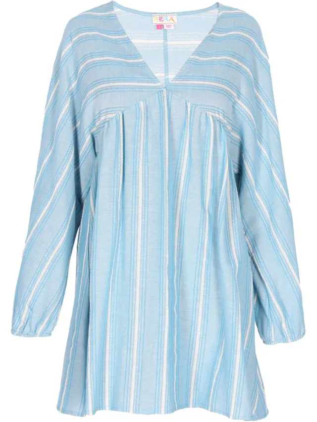 IZIA jurk blauw