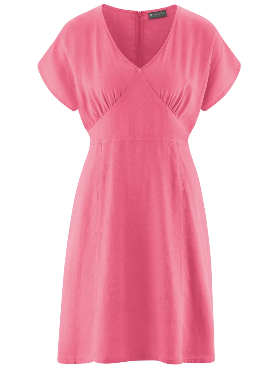 HempAge dames vegan Zomerjurk Sophisticated Hibiscus Roze, foto 2
