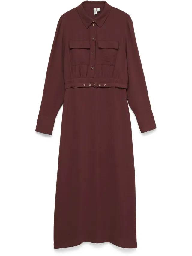 Vero Moda VMJAFRAN L/S 7/8 DRESS WVN BTQ - Dames - Maxi jurken Andorra
