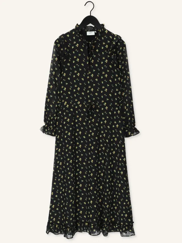 MoVeS Jalina Dress 2426 Dames - Jurk - Zwart