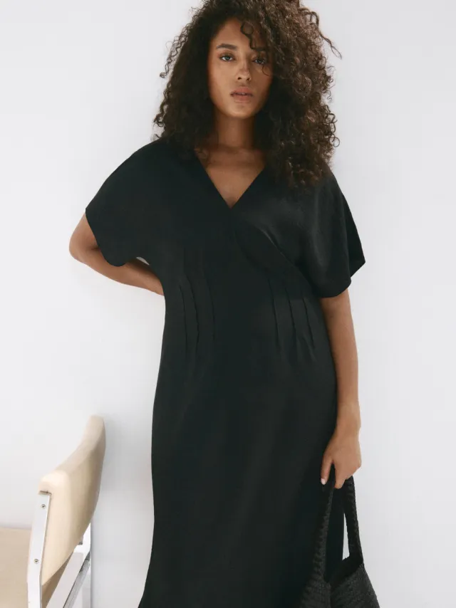 Mango midi zomerjurk - zwart, foto 2