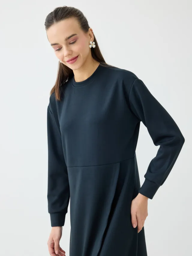Modest Dress Refka marineblauw, foto 2