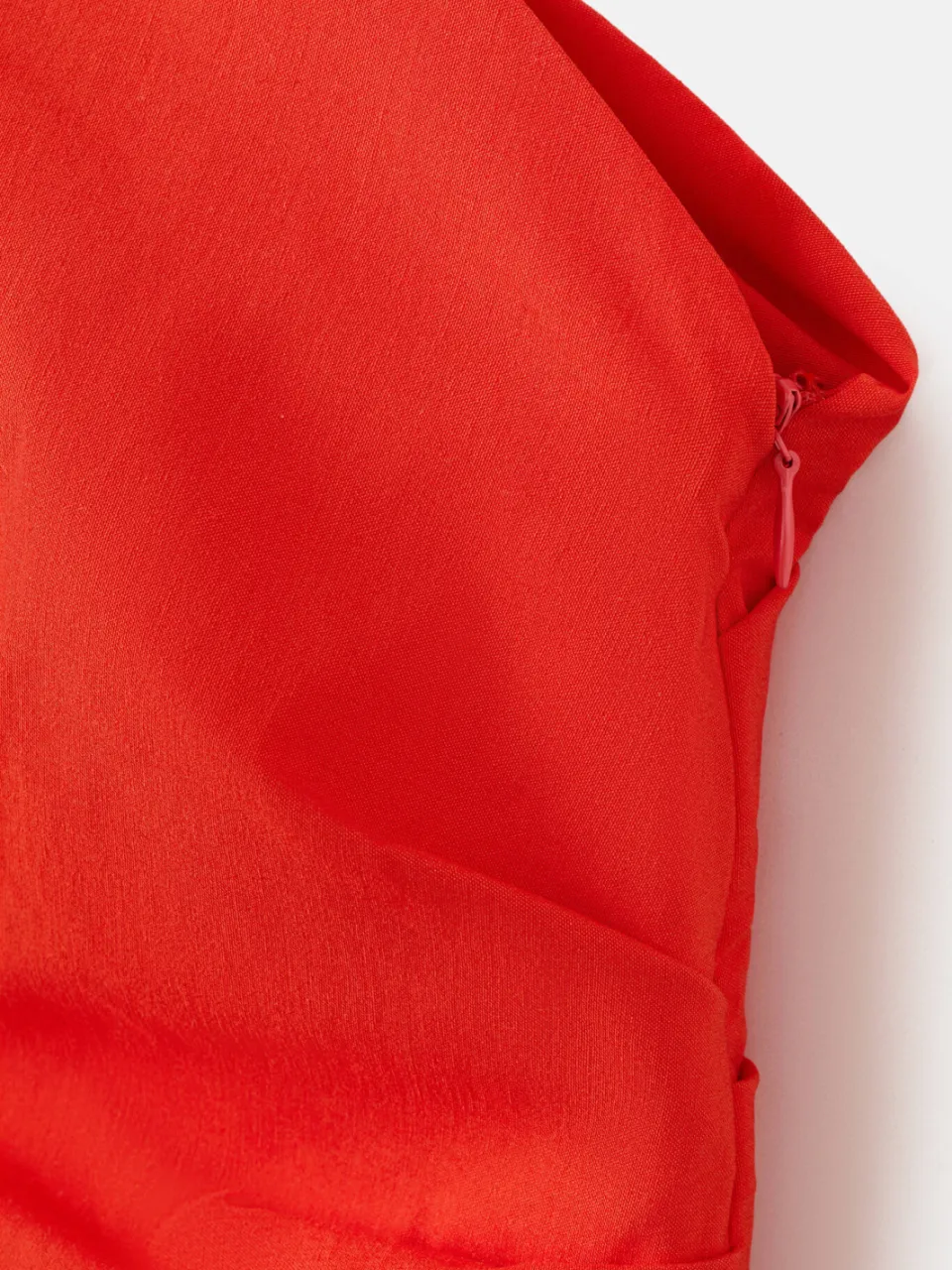 Mango one shoulder viscose jurk - oranje, foto 4