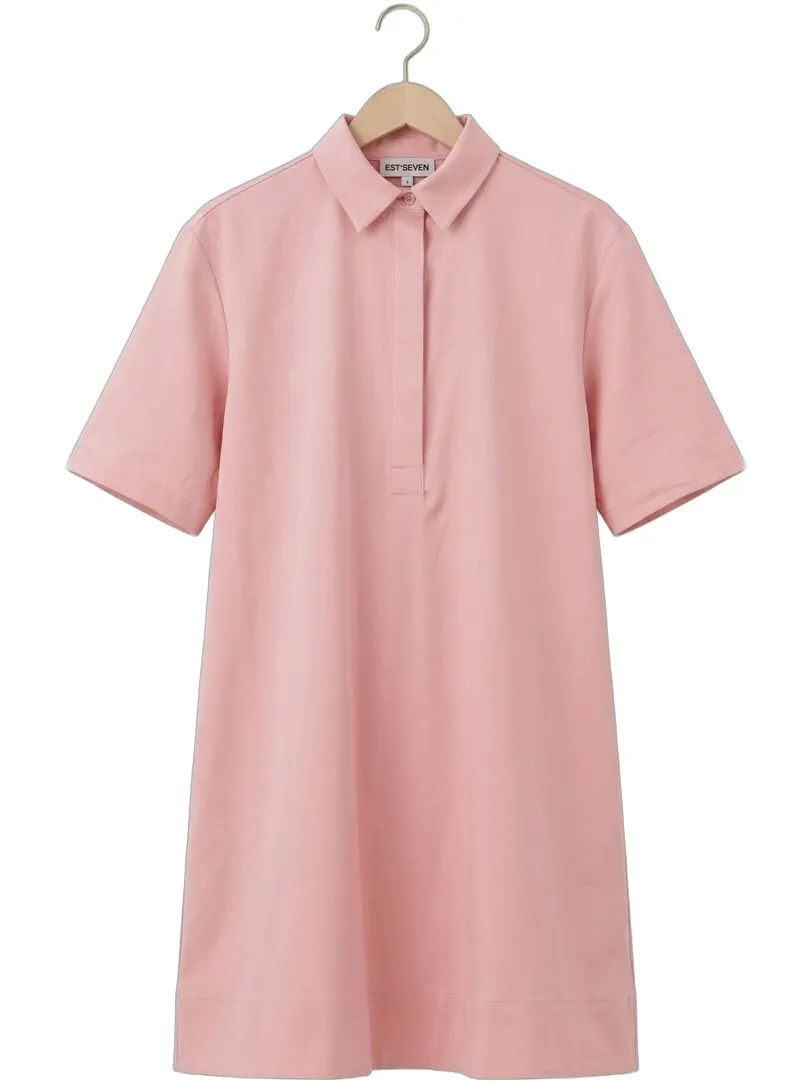 Est'seven Beyza midi jurk roze, foto 4
