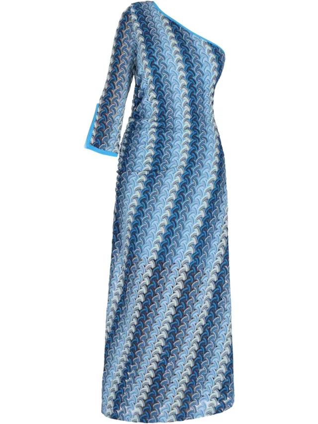 IZIA Jurk Blauw Veelkleurig
