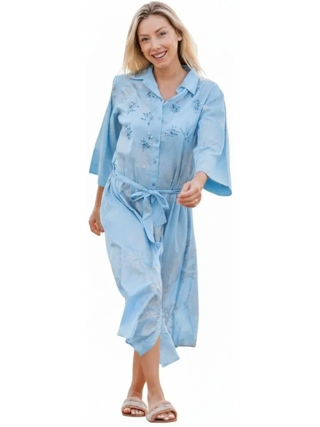 Isla Bonita By Sigris Jurk Isla Bonita By Sigris Jurk Blauw