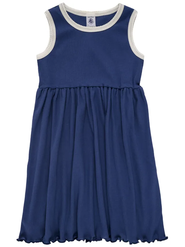 Petit Bateau Korte Jurk Petit Bateau ROBE SM Blauw