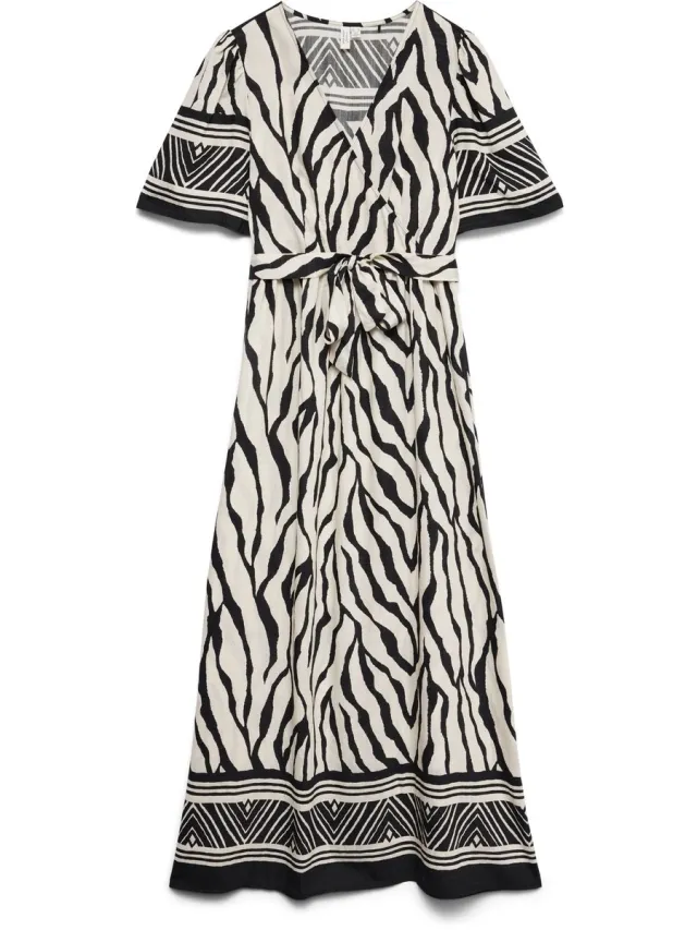 Vero Moda Curve Jurk VMCKAMILLE Lange jurk Black 1