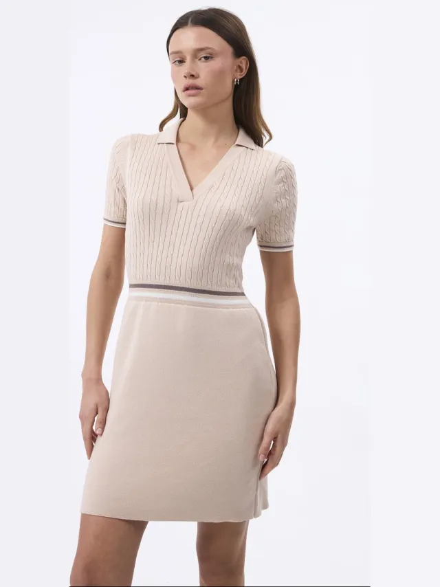FELIX HARDY Midi Zomer Kleid Dames Beige