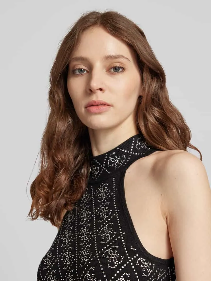 Guess Cocktailjurk met halter model 'CELESTE' zwart, foto 3