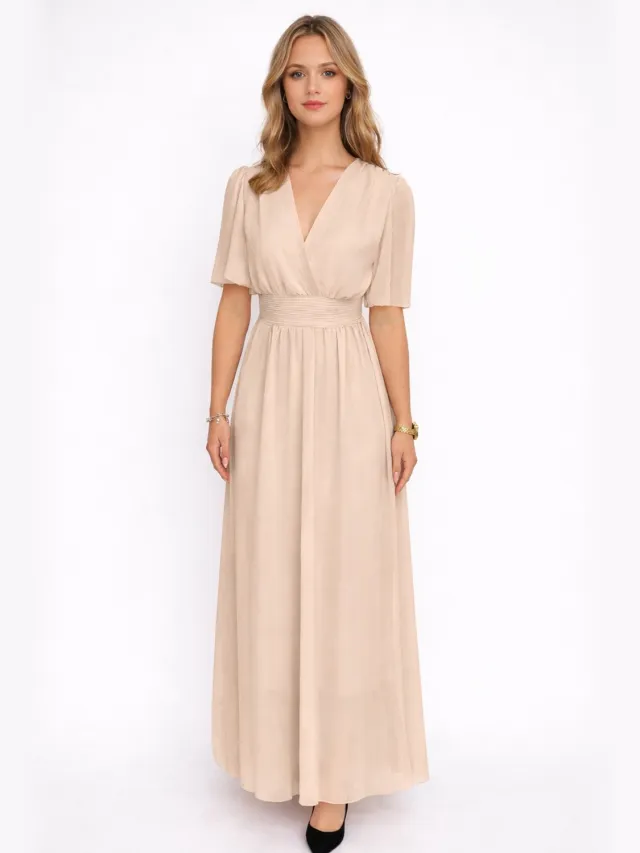 Elara Freizeitkleid Beige