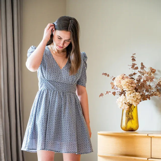 Céleste Korte Jurk Céleste SELMA Blauw
