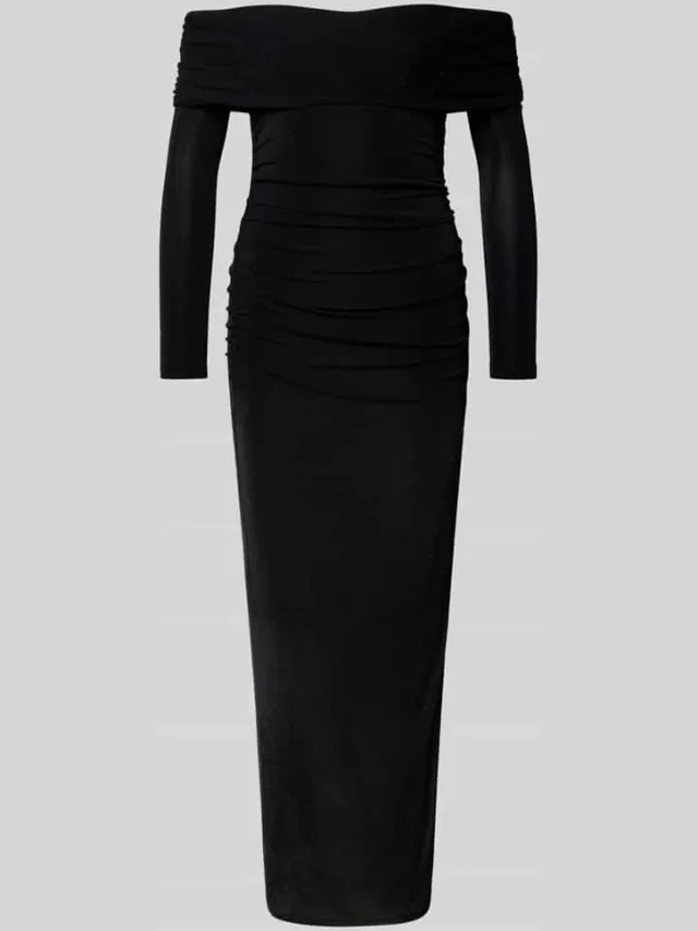 Jake*s Cocktail midi-jurk in off-shoulder-design zwart, foto 2
