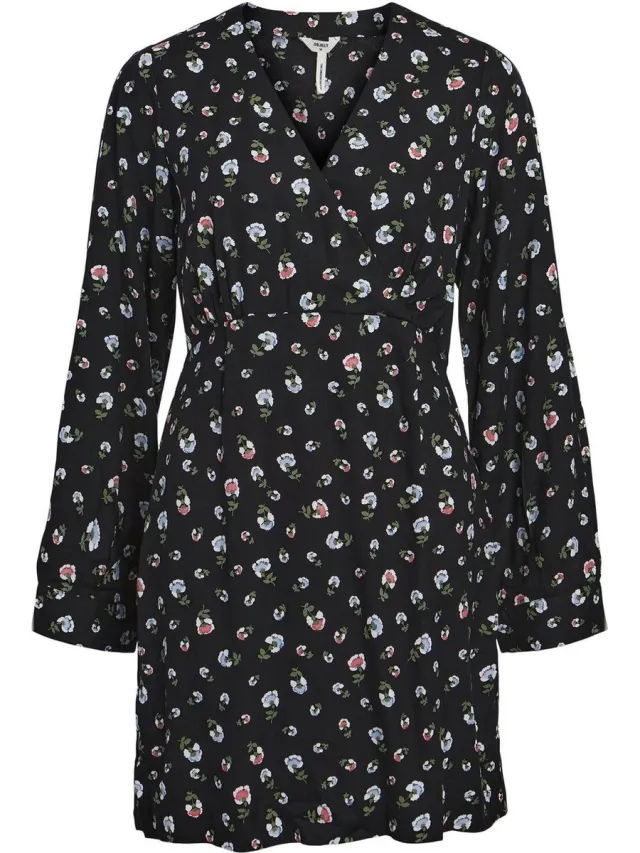 OBJECT COLLECTORS ITEM Object Objditta L/s Dress Dames - Jurk - Zwart