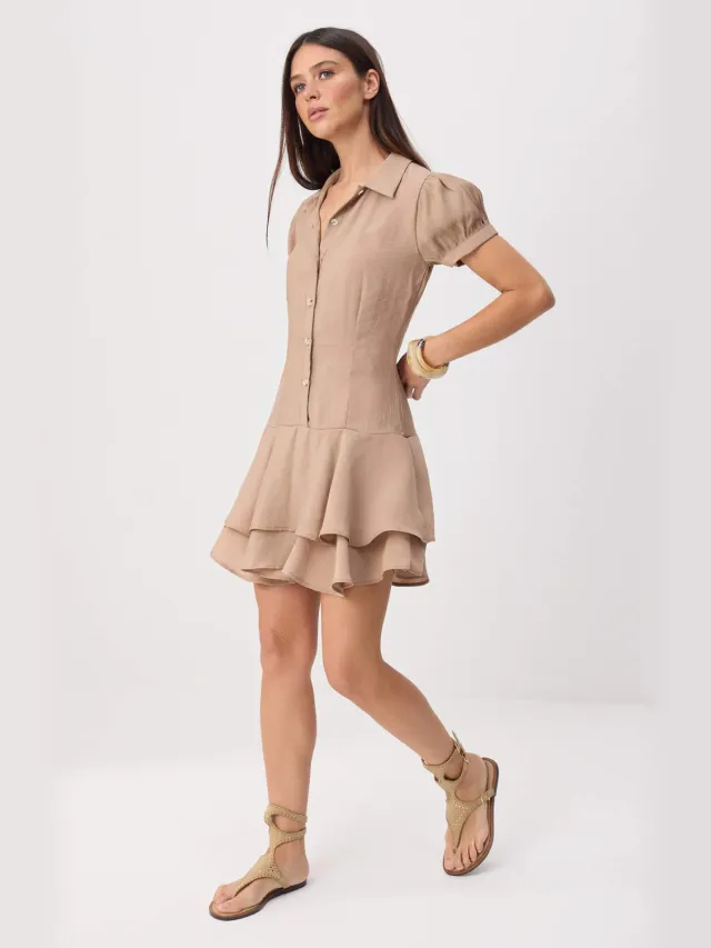 Trendyol TRENDYOLMİLLA Dames Roze Effen Kort / Mini Kort Skater Jurken