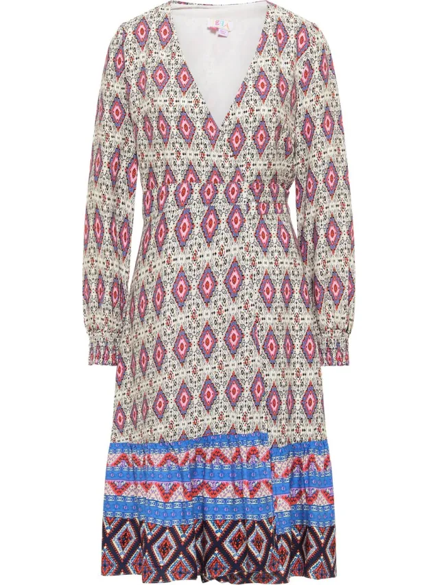 IZIA Wikkeljurk Blauw Veelkleurig