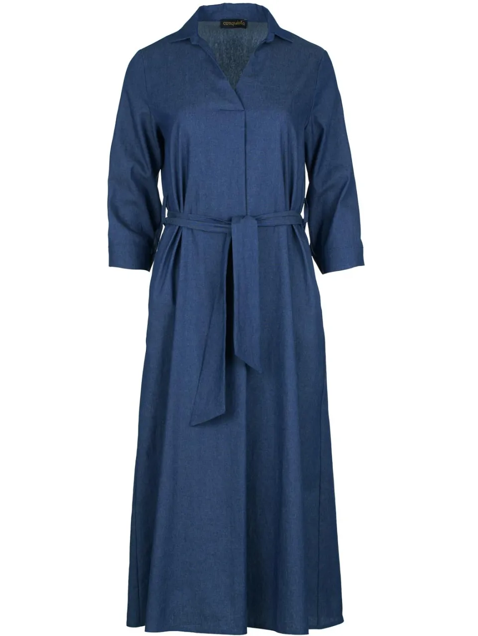Conquista Hemelsblauwe Midi Dress met Riem hemelsblauw, foto 2