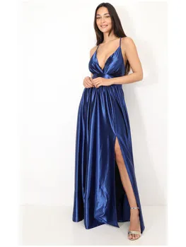 La Modeuse Jurk La Modeuse 70604_P165179 Blauw