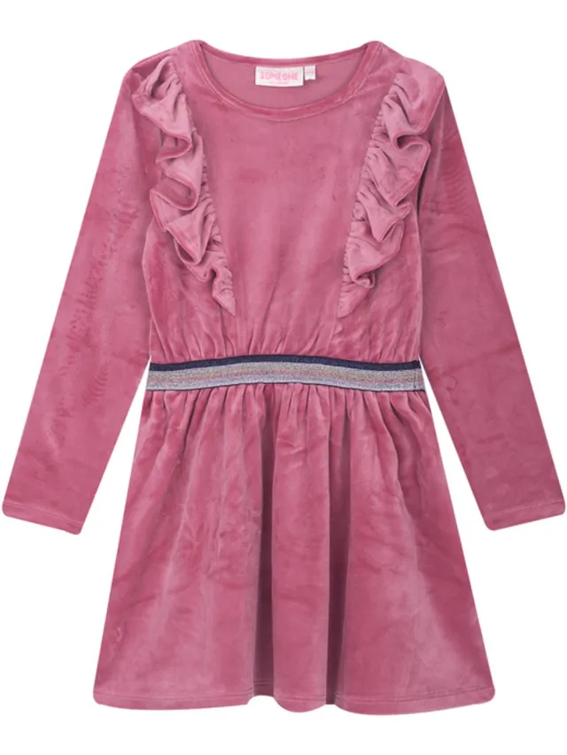Someone BOLCOM-SG-52-A Meisjes Jurk - BRIGHT PINK Roze