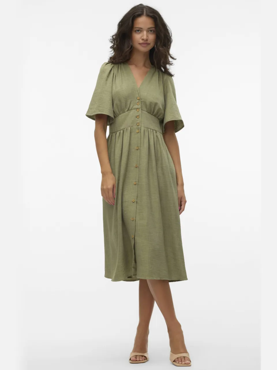Vero Moda zomerjurk Olijfgroen