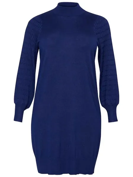 Kaffe Kclini knit dress blauw, foto 2