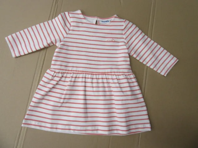 Noukie's kleed noukie's in 6maand 68 , streep wit , oud rose