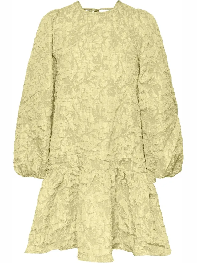 Pieces PCGRETCHEN LS SHORT DRESS D2D DMO - Dames - Mini jurken french vanilla