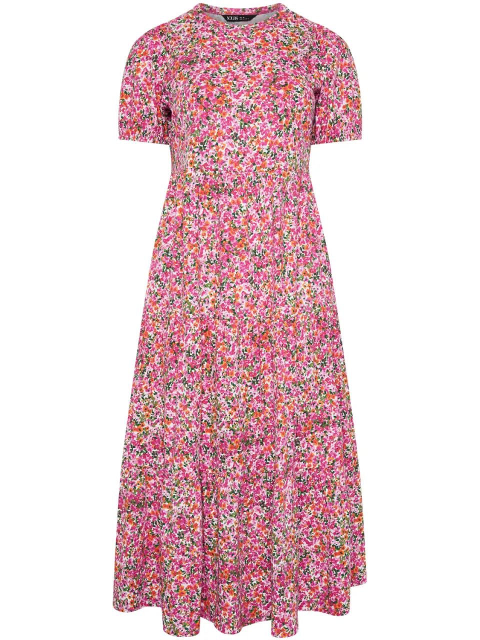Yours Roze Zomerjurk Met Bloemenprint, foto 3