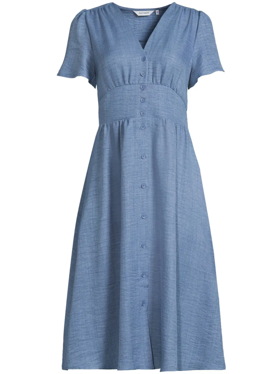 Anytime midi jurk blauw, foto 2