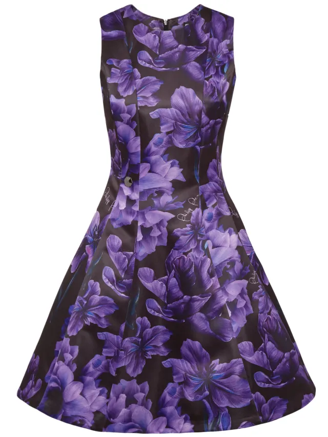 Philipp Plein Dagjurk Flowers zwart, foto 2