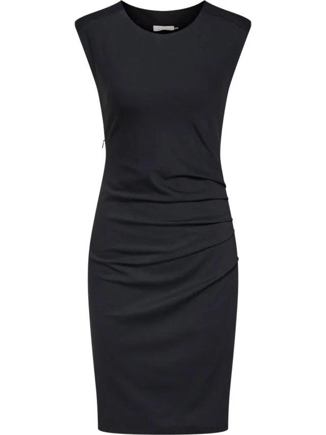 Kaffe kokerjurk india slim Zwart-Xs (34)