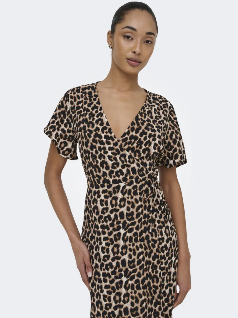 Only zomerjurk zwart / bruin, foto 4