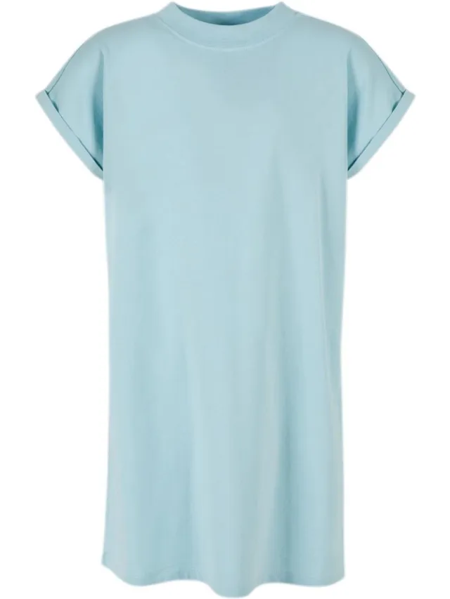 Urban Classics Turtle Extended Shoulder Kinder Korte jurk - Kids 134/140 - Blauw