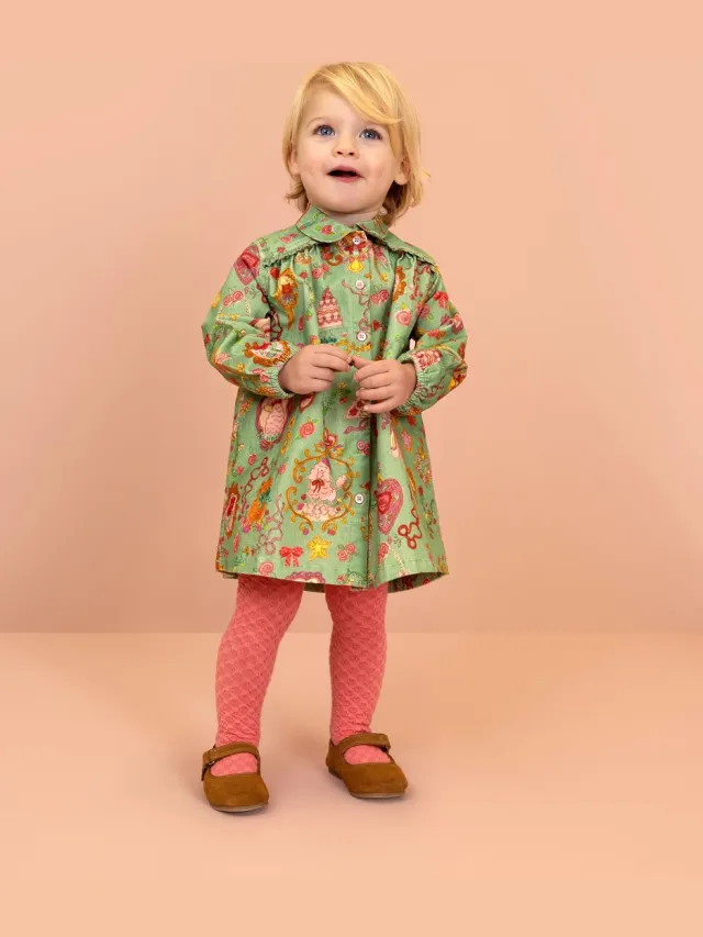 Oilily Daloulou Jurk - Groen - 122/7yr