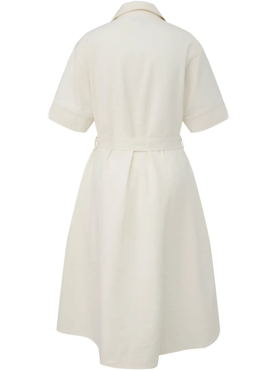 Comma relaxed fit blousejurk met ceintuur - wit, foto 3