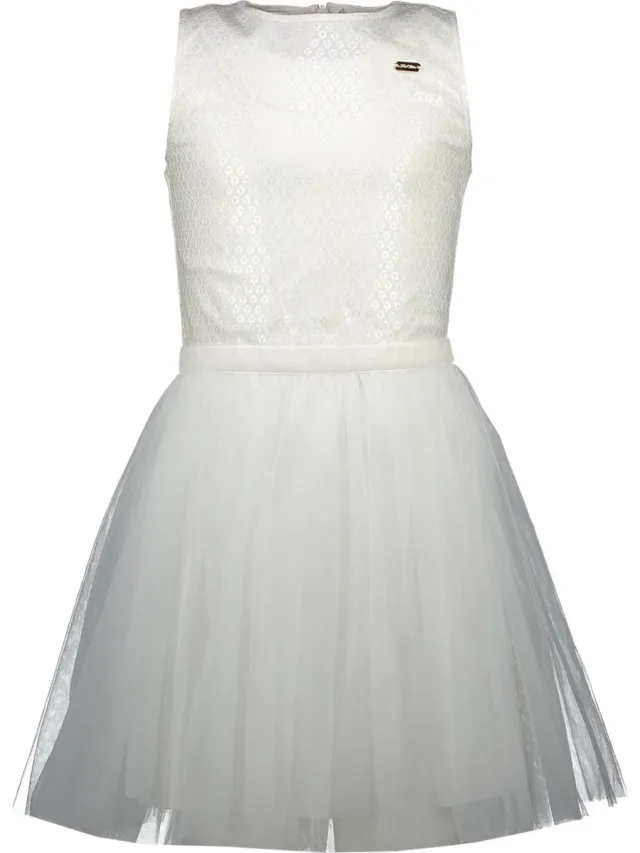 Le Chic Meisjes Jurk Off White