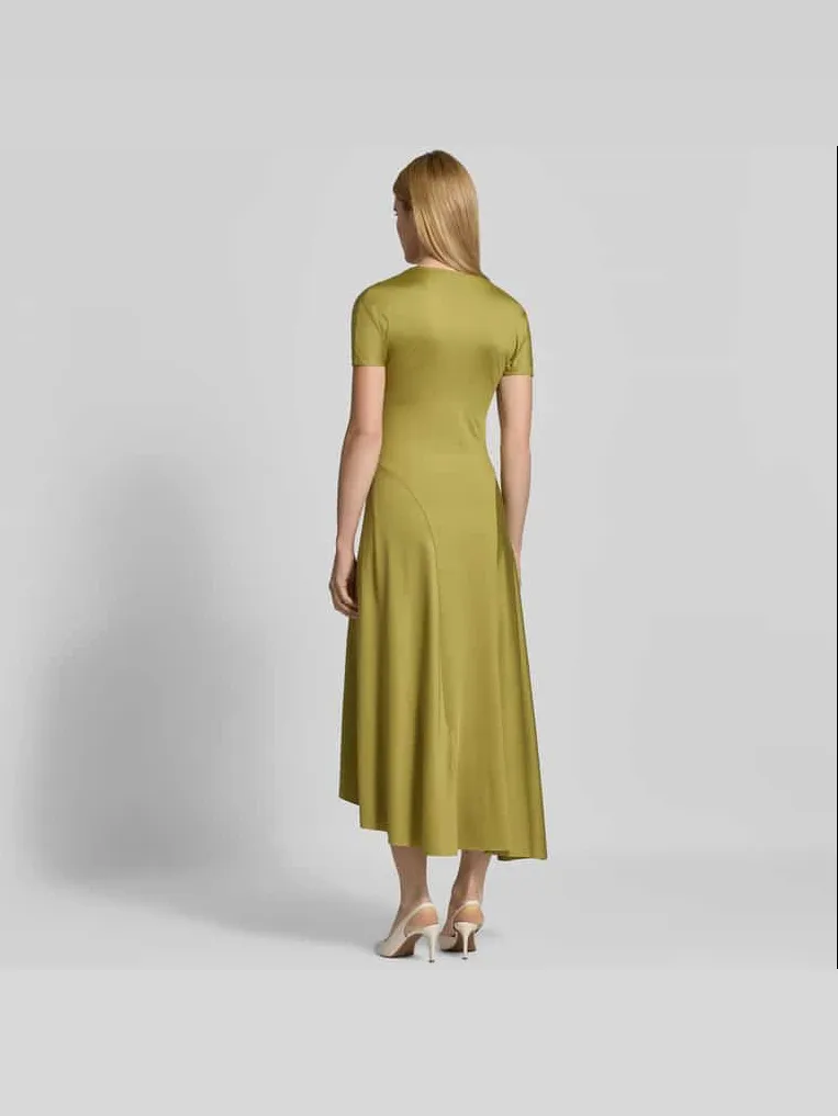 Victoria Beckham Midi-jurk met verlengde achterkant lichtgroen, foto 3