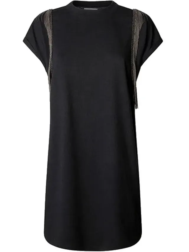 Pepe Jeans Elsie Midi-jurk Met Korte Mouwen Zwart S Vrouw Black