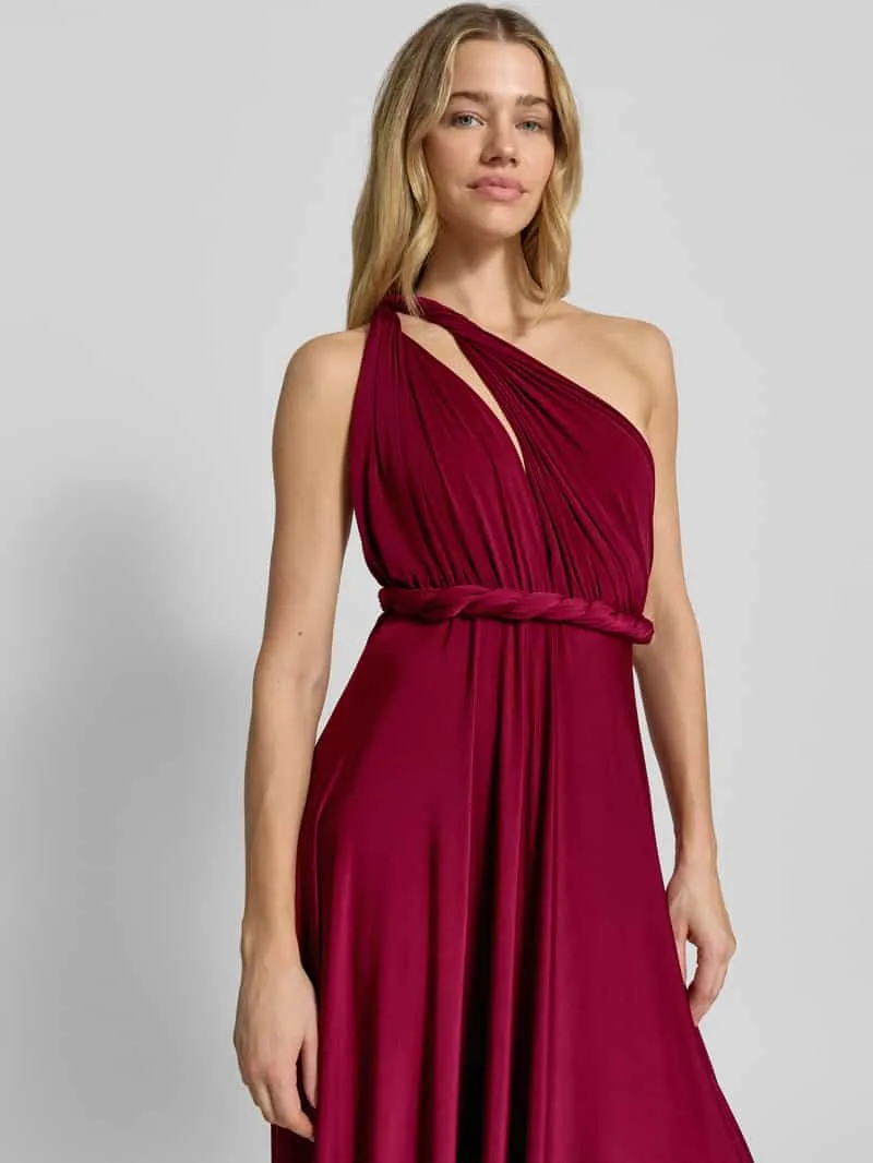 Rose Avenue maxi-jurk met diepe v-hals bordeaux, foto 3