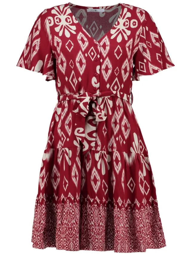 Hailys zomerjurk voor dames Rood