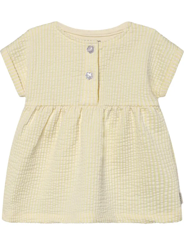 Noppies Jurk Dress SS Baby Lemon Meringue