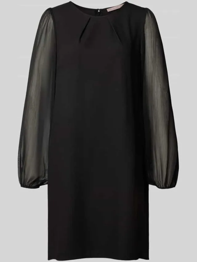 Christian Berg Woman Selection Mini-jurk met semitransparante mouwen zwart, foto 2